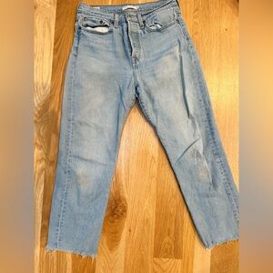 Levi's Light Blue Women's Wedgie Straight Leg Jeans Vintage